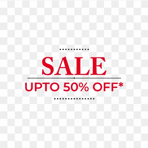 Sale UPTO 50 percent off transparent png and psd file
